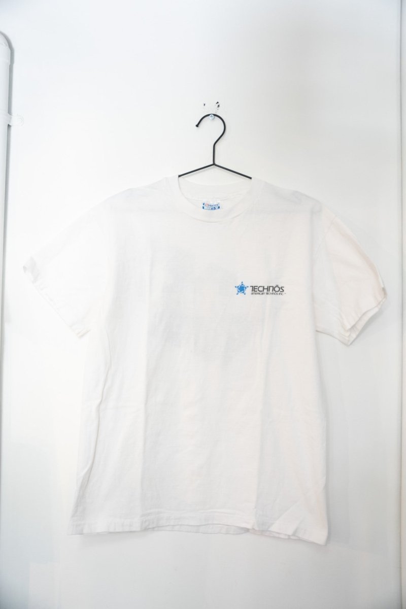 WWF Wrestlefest 1991 promotional t-shirt in medium size, featuring wrestling graphics on navy cotton