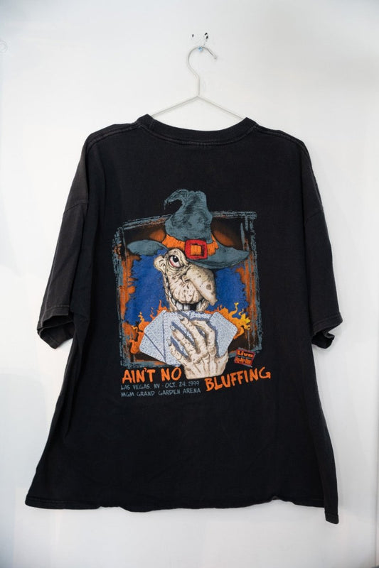 WCW black Halloween Havoc 1999 Las Vegas wrestling event t-shirt, size XXL, displayed flat showing front graphic design