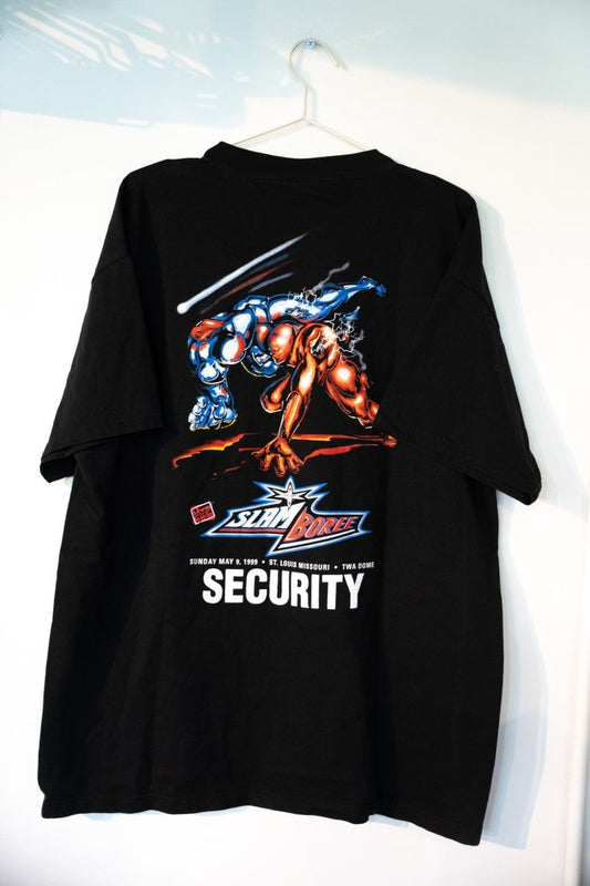 1999 WCW Slamboree PPV Security Shirt Size XXL - additional view - Keep It Classic Las Vegas