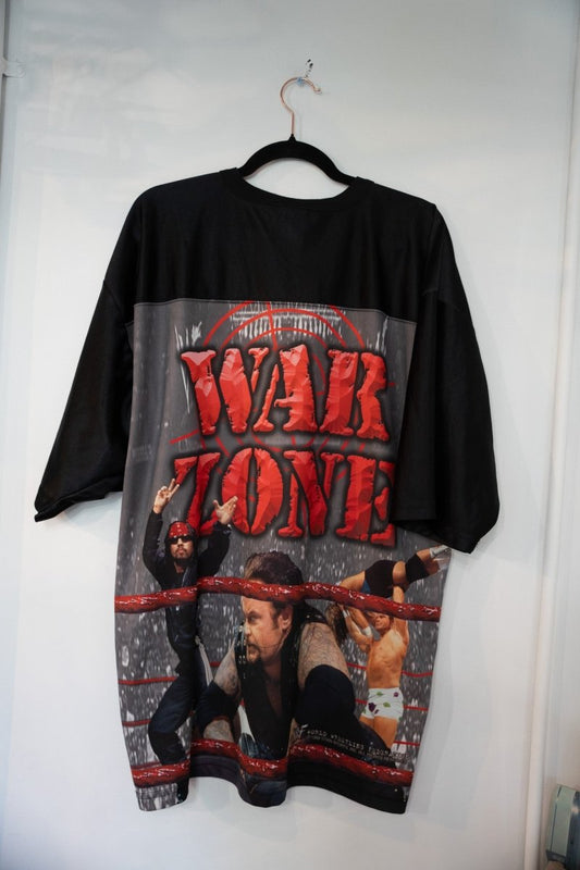 1999 WWF Attitude War Zone Jersey Size XL Rock Mankind Undertaker - additional view - Keep It Classic Las Vegas