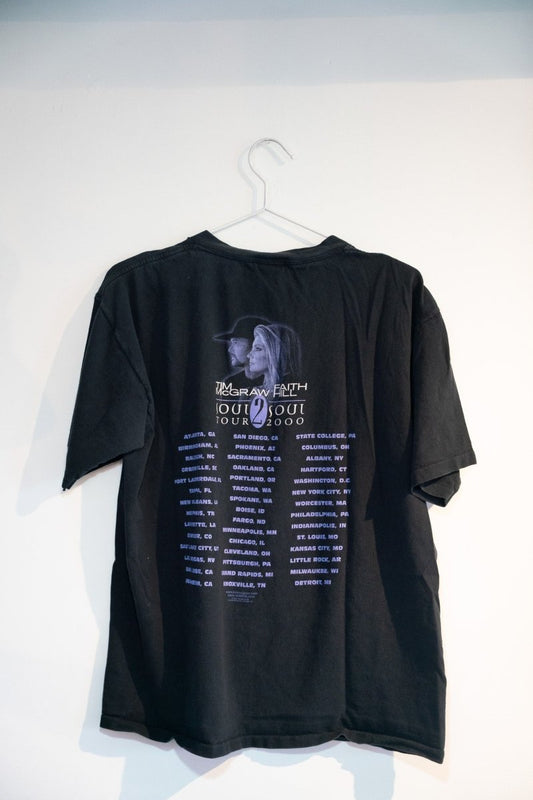 2000 Tim McGraw and Faith Hill Concert Shirt Size Large - additional view - Keep It Classic Las Vegas