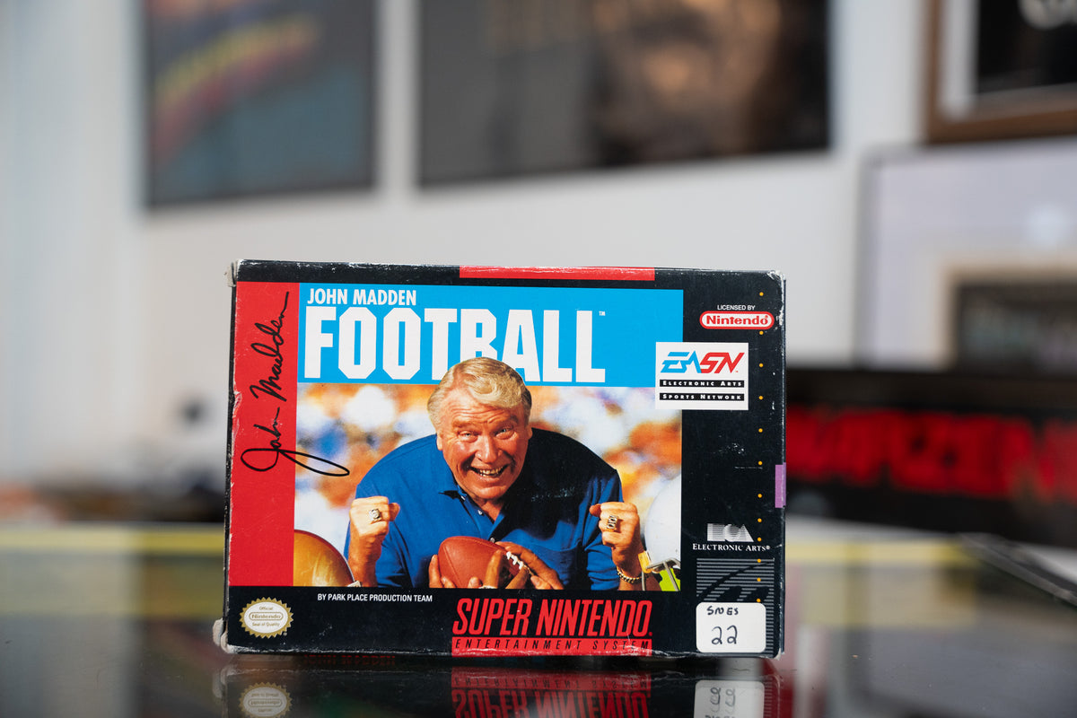 Super Nintendo John Madden Football CIB w Poster