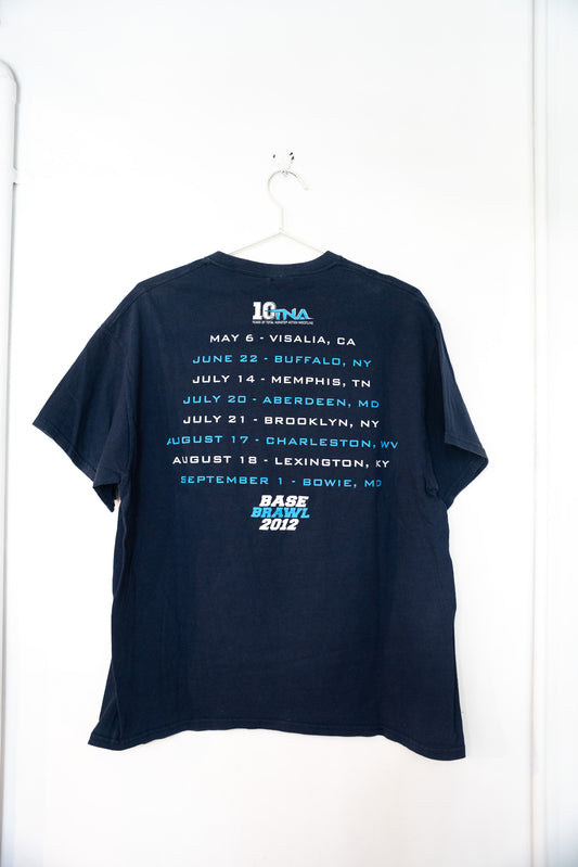 2012 TNA Wrestling Base Brawl Shirt Size Large photo 2