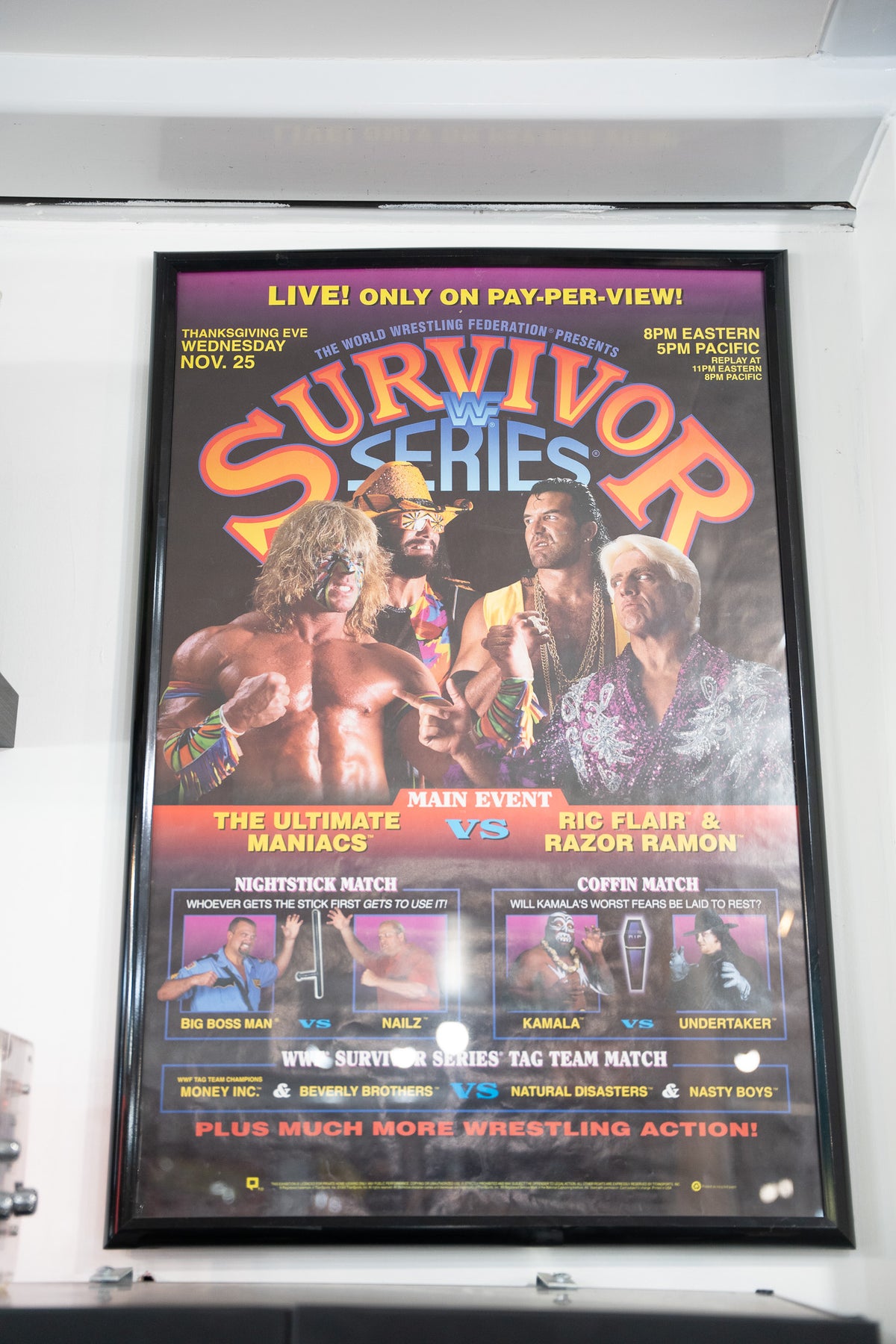 1992 WWF Survivor Series PPV Promo Poster