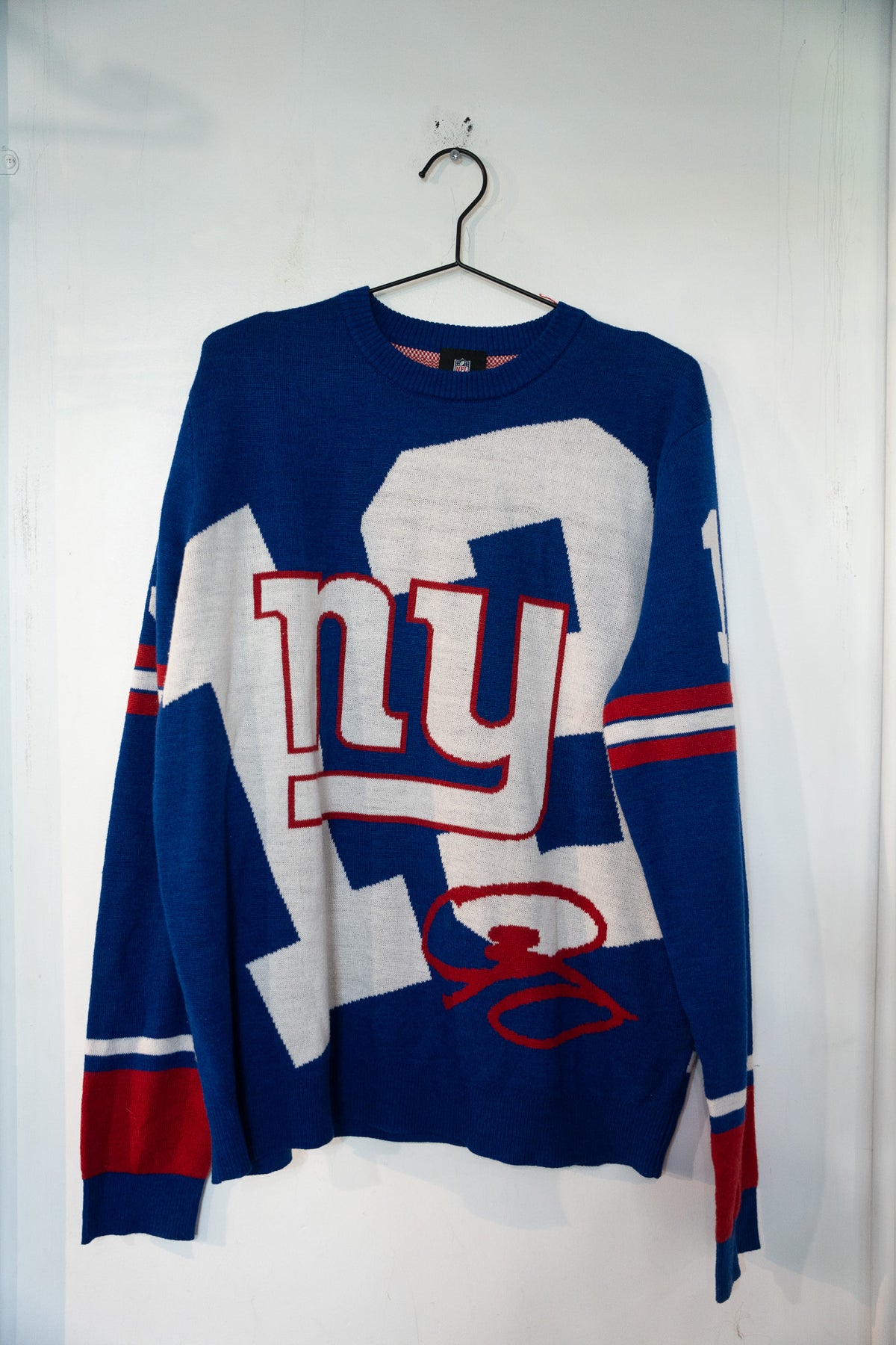 New York Giants Odell Beckham #13 NFL Team Apparel Crew Neck Sweater Size XL