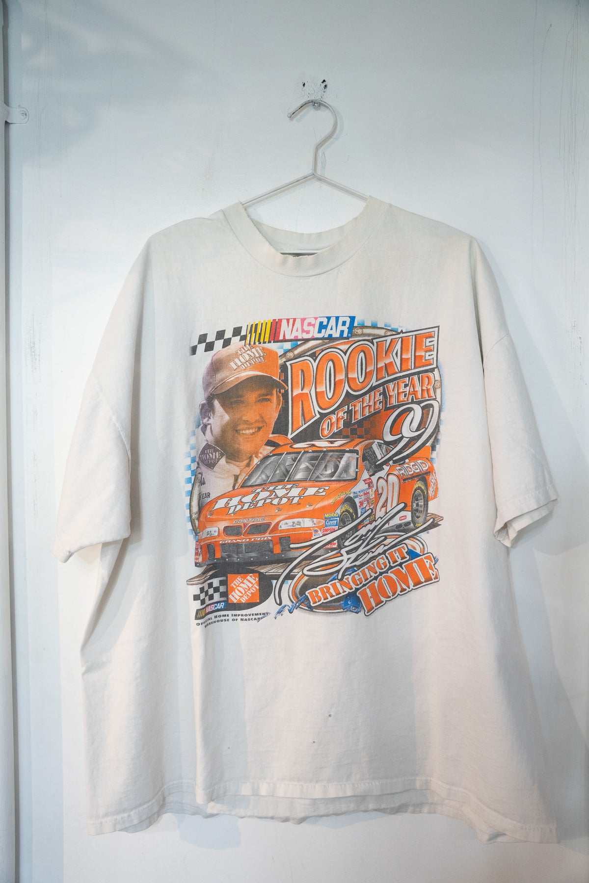 2002 Chase Authentics Tony Stewart Rookie Of The Year NASCAR Shirt Size XXL