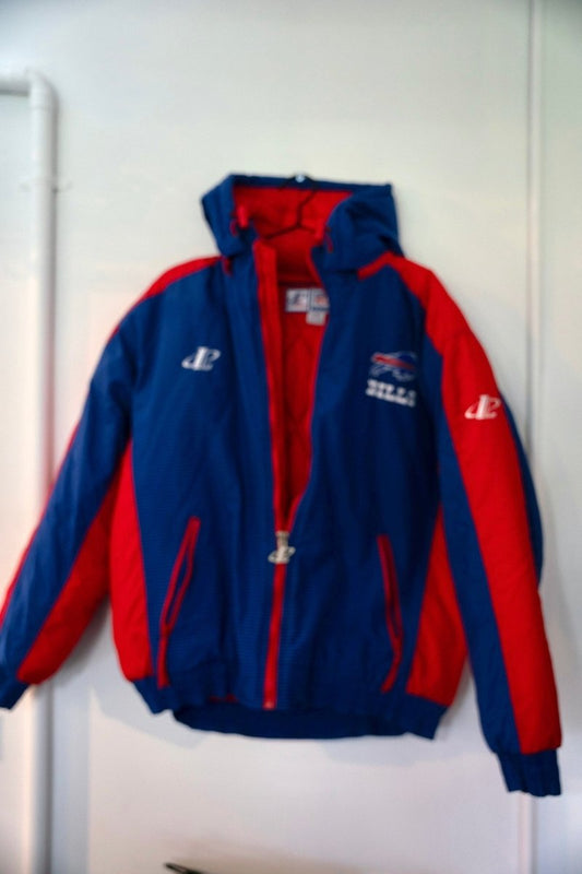 90s Logo Athletic Pro Line Buffalo Bills Puffer Jacket Size Large - Keep It Classic
