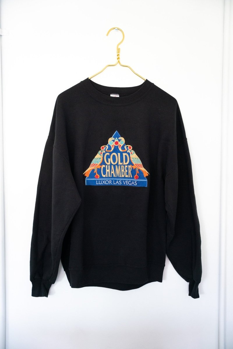 90s Luxor Gold Chamber Embroidered Sweater Size XL - Keep It Classic