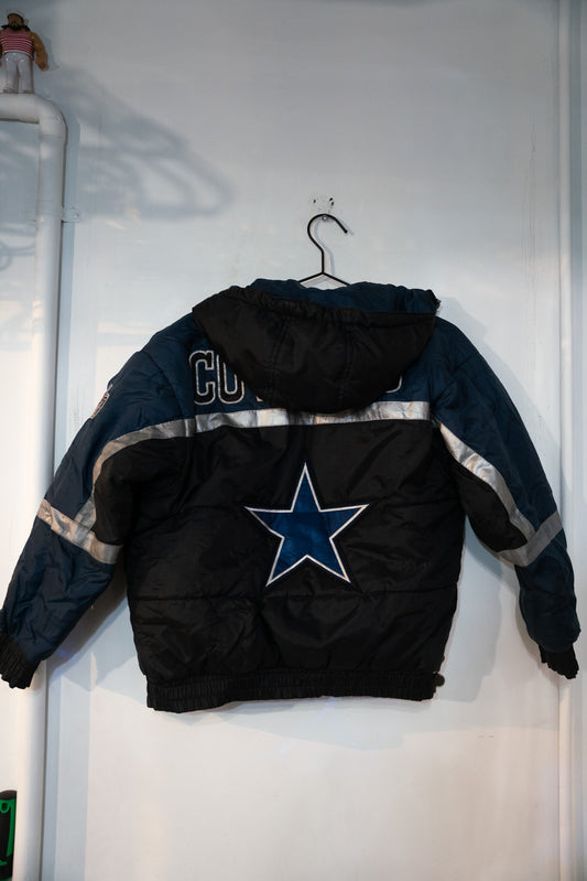 90s Kids Pro Player Dallas Cowboys Reversible Puffer Jacket