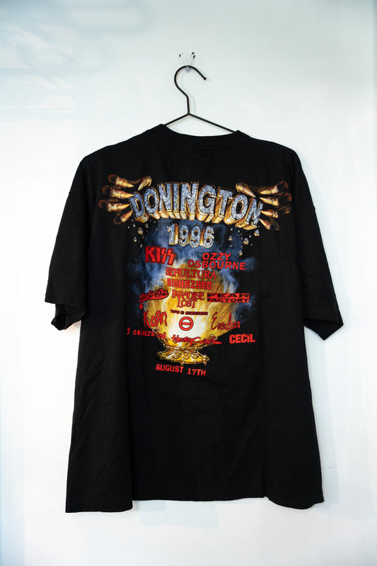 1996 Donington Monsters of Rock Festival Hard Rock Korn KISS T-Shirt Size XL