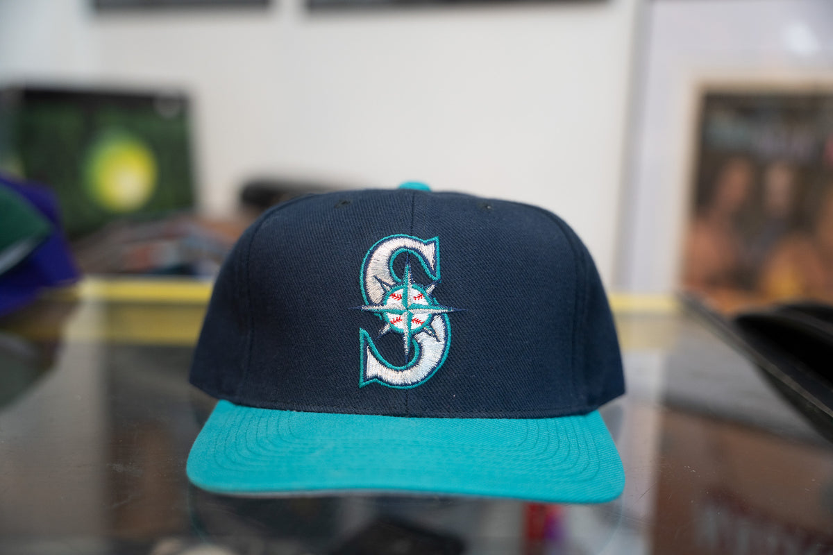 Navy Vintage Seattle Mariners Sports Specialties Fitted Hat 7 1/8