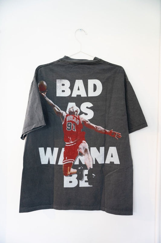 Dennis Rodman Bad As I Wanna Be Single Stitch Modern Boot Shirt Size Large - Keep It Classic