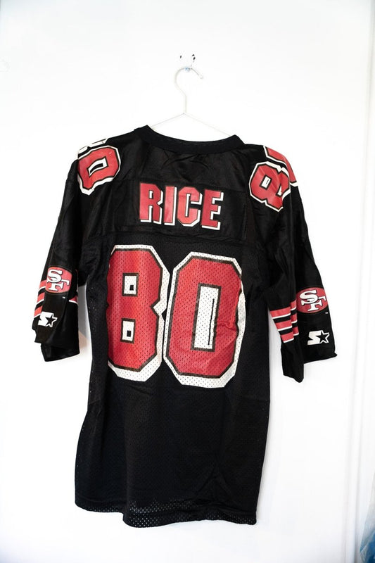Jerry Rice San Francisco 49ers Black Authentic Starter Jersey Size L - Keep It Classic