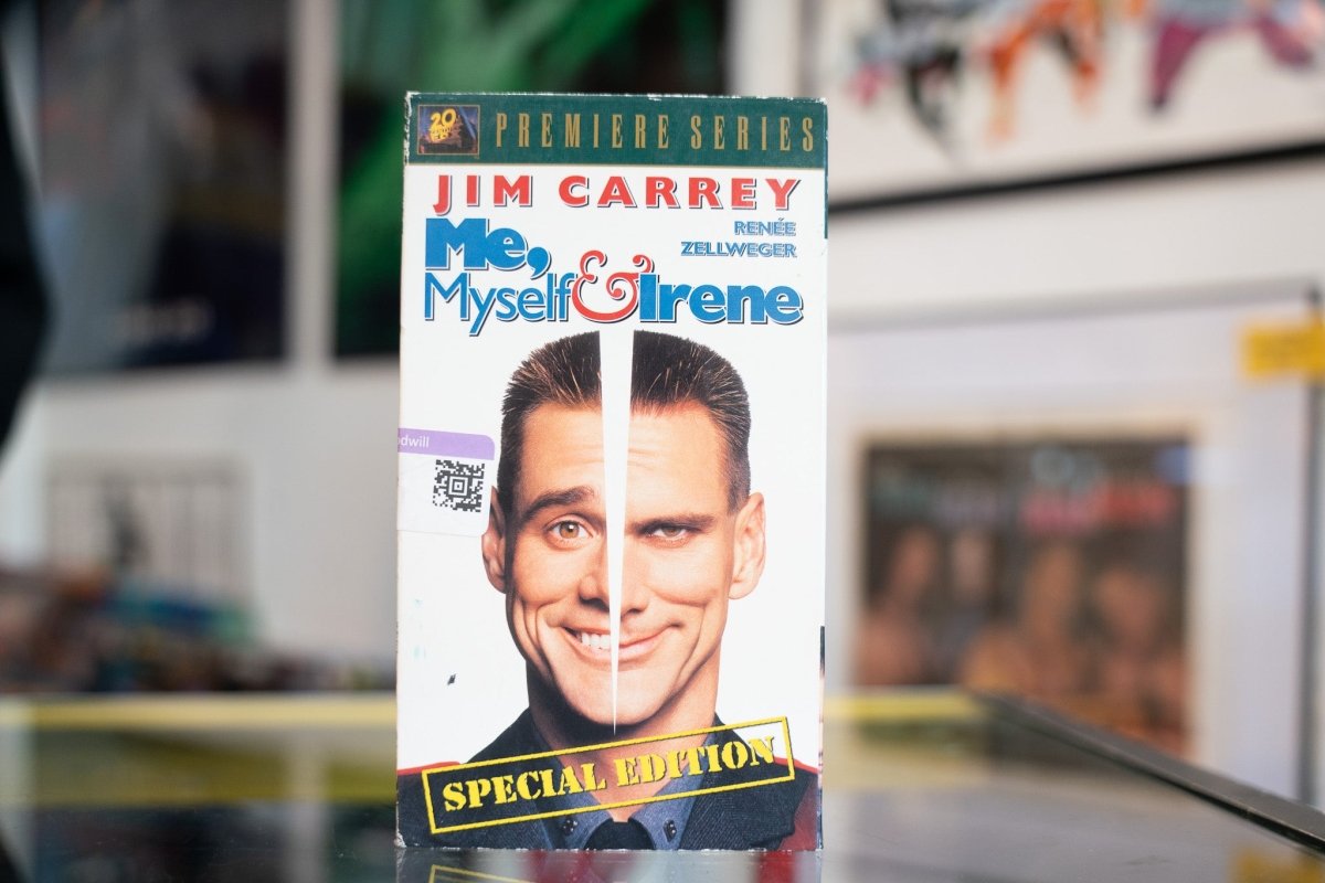 20th Century Fox, Me Myself and Irenes VHS tape, 2000s comedy film case with cover artwork visible