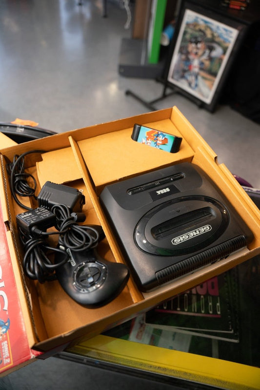 Sega Genesis Console In Box Complete With Sonic 2 Cartridge - Keep It Classic