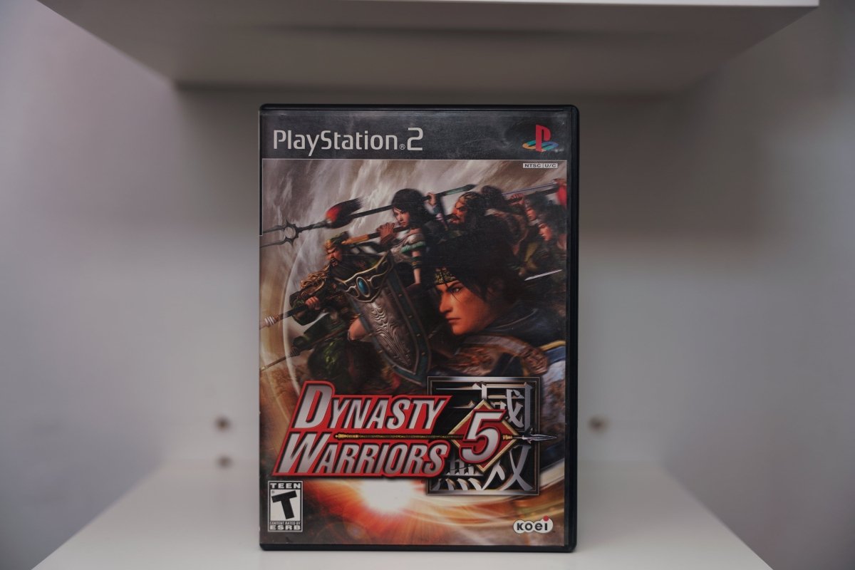 PS2 Dynasty Warriors 5 CIB case warriors ancient Chinese armor battle horseback DYNASTY WARRIORS 5 red text kanji Koei Teen