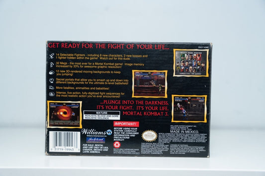 Super Nintendo Mortal Kombat 3 CIB - Keep It Classic