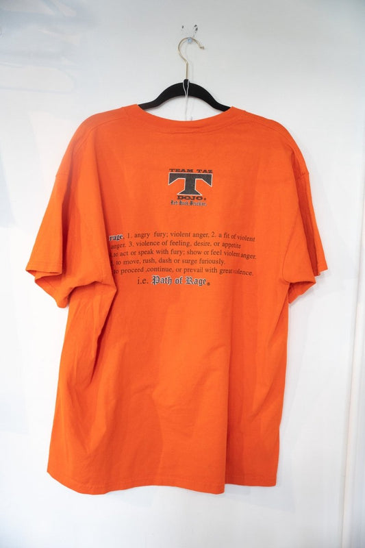 Vintage ECW Original Taz Orange And Black Attack World Television Champion Shirt Size XL - Keep It Classic