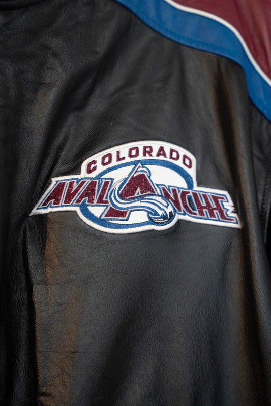 Vintage G - III Carl Banks NHL Colorado Avalanche Leather Jacket Size XXL - Keep It Classic