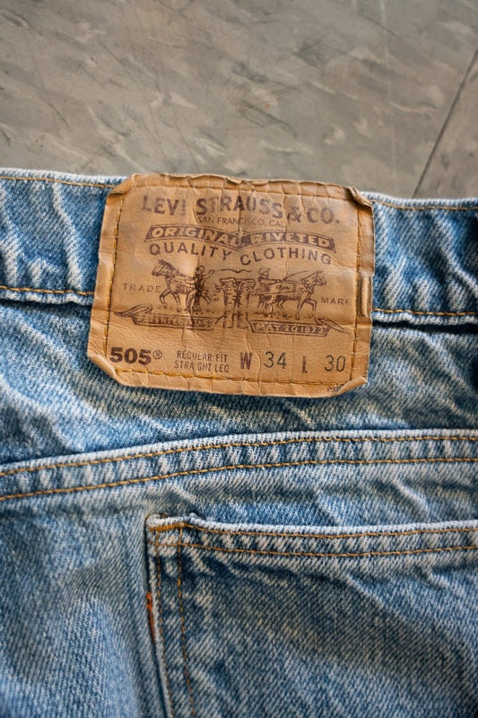 Vintage Levi’s 505 Orange Tab Denim Jeans Size W 34 L 30 - Keep It Classic