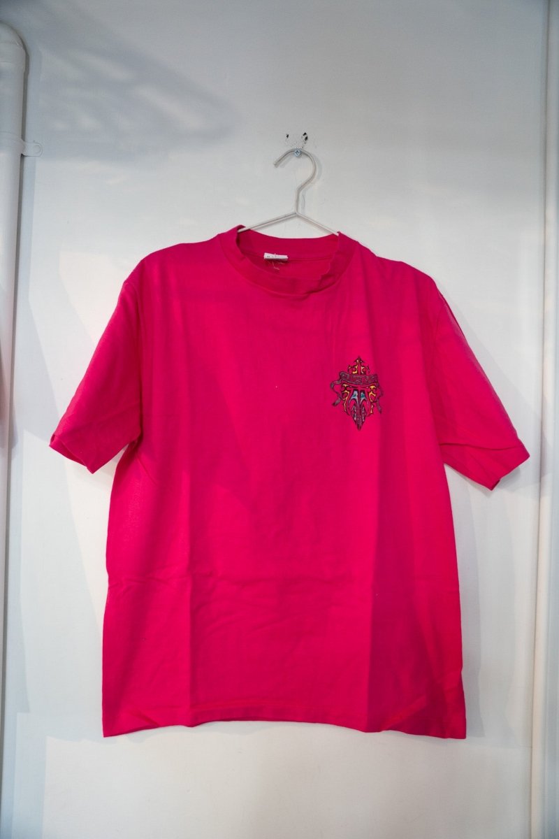Quiksilver Since 1970 vintage t-shirt in size large, displaying the brand's classic logo on light colored cotton fabric
