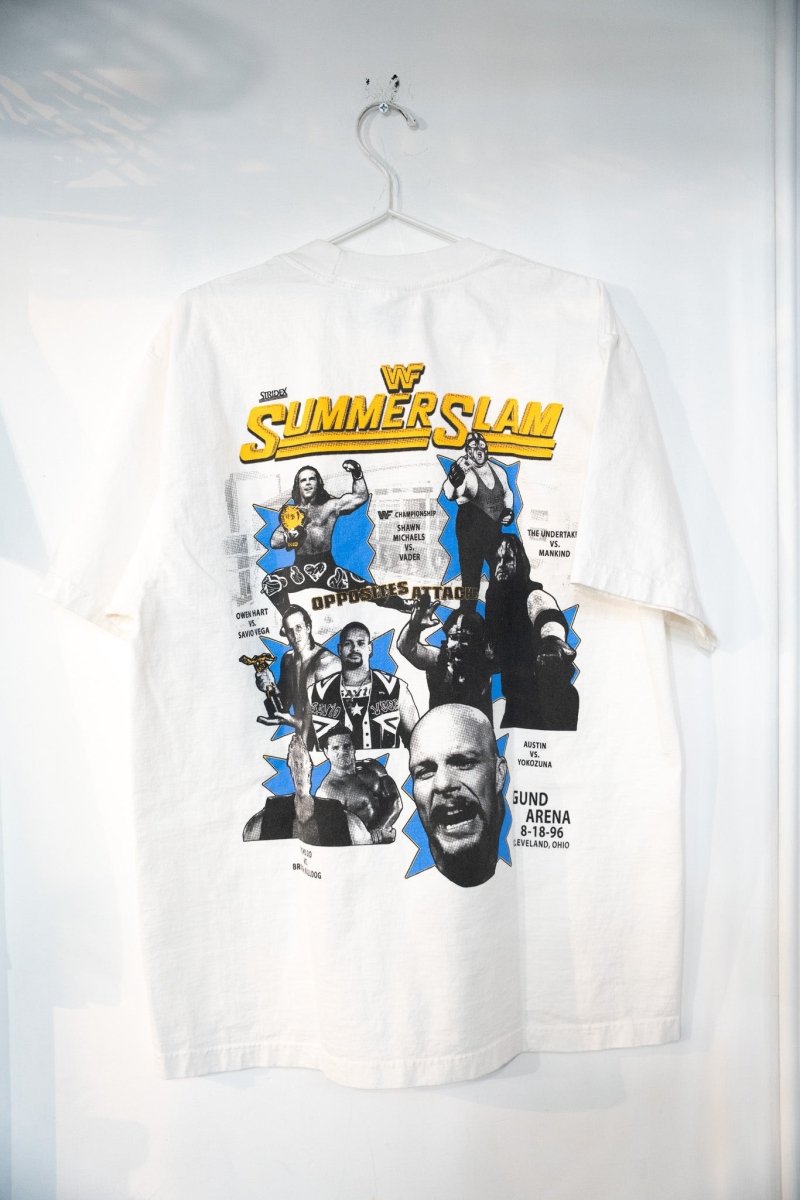 WWF Summerslam 1996 Opposites Attack Modern Boot Shirt Size Large - Keep It Classic