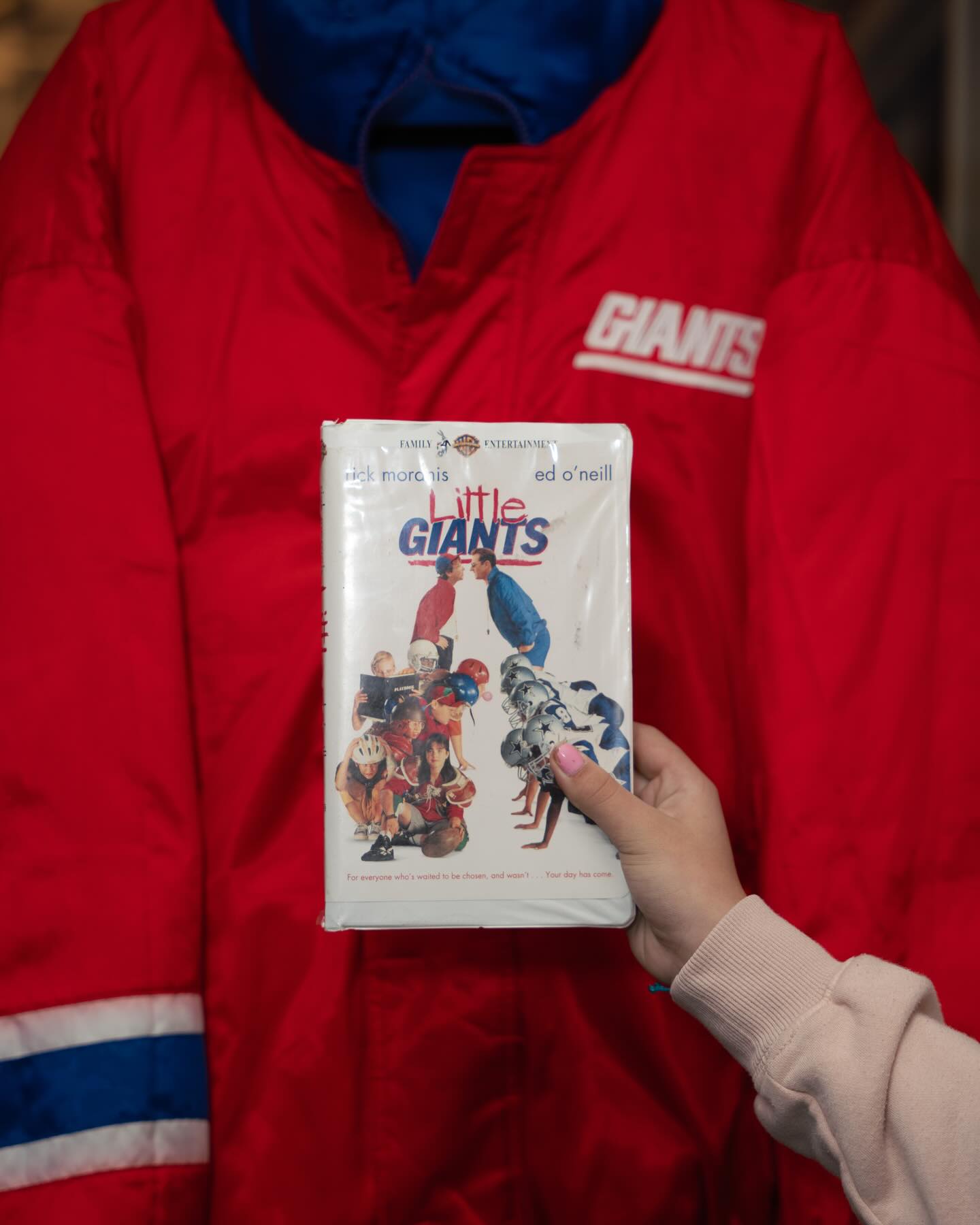 Buy the 90s Giants Starter Jacket, Get the Little Giants VHS