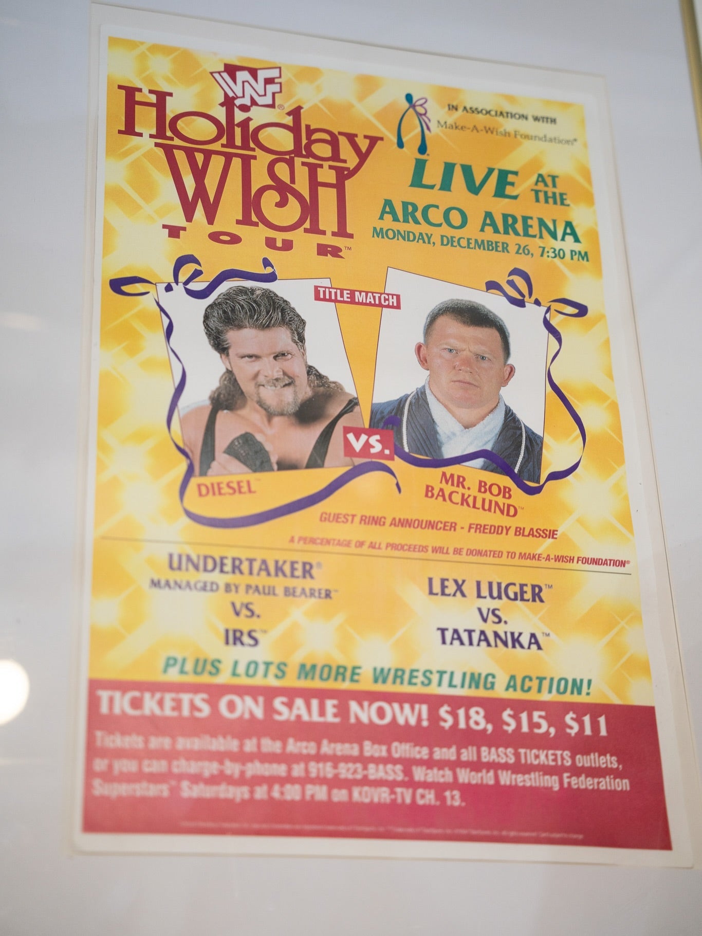 A Rare 1994 WWF Holiday Wish Tour Poster Surfaced