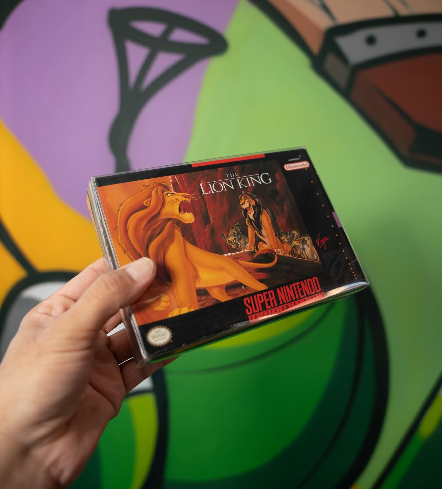 SNES Lion King complete in box at Keep It Classic Las Vegas