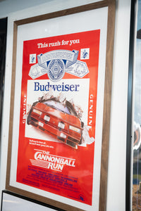 1981 The CannonBall Run Budweiser Movie Poster Promo