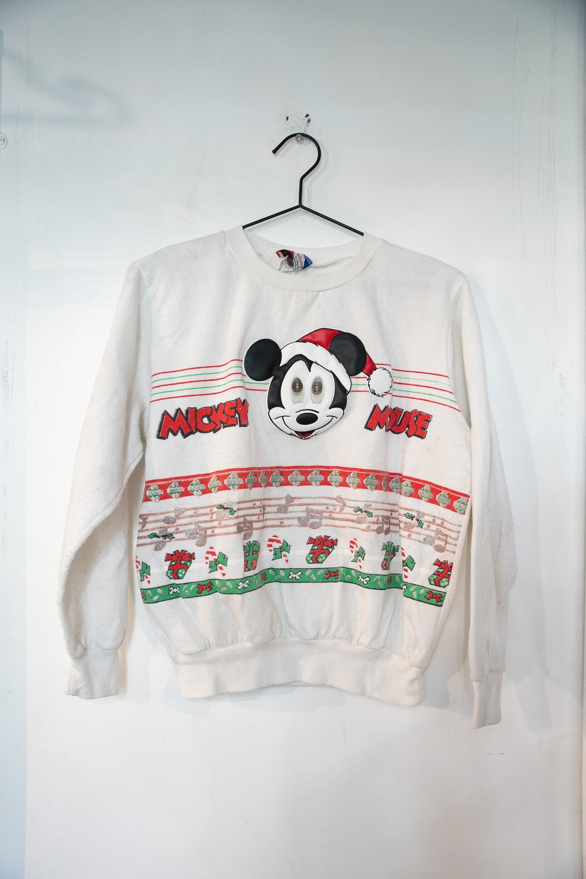Vintage Disney Mickey Mouse Christmas Sweater Size Small