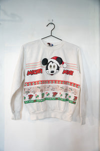 Vintage Disney Mickey Mouse Christmas Sweater Size Small