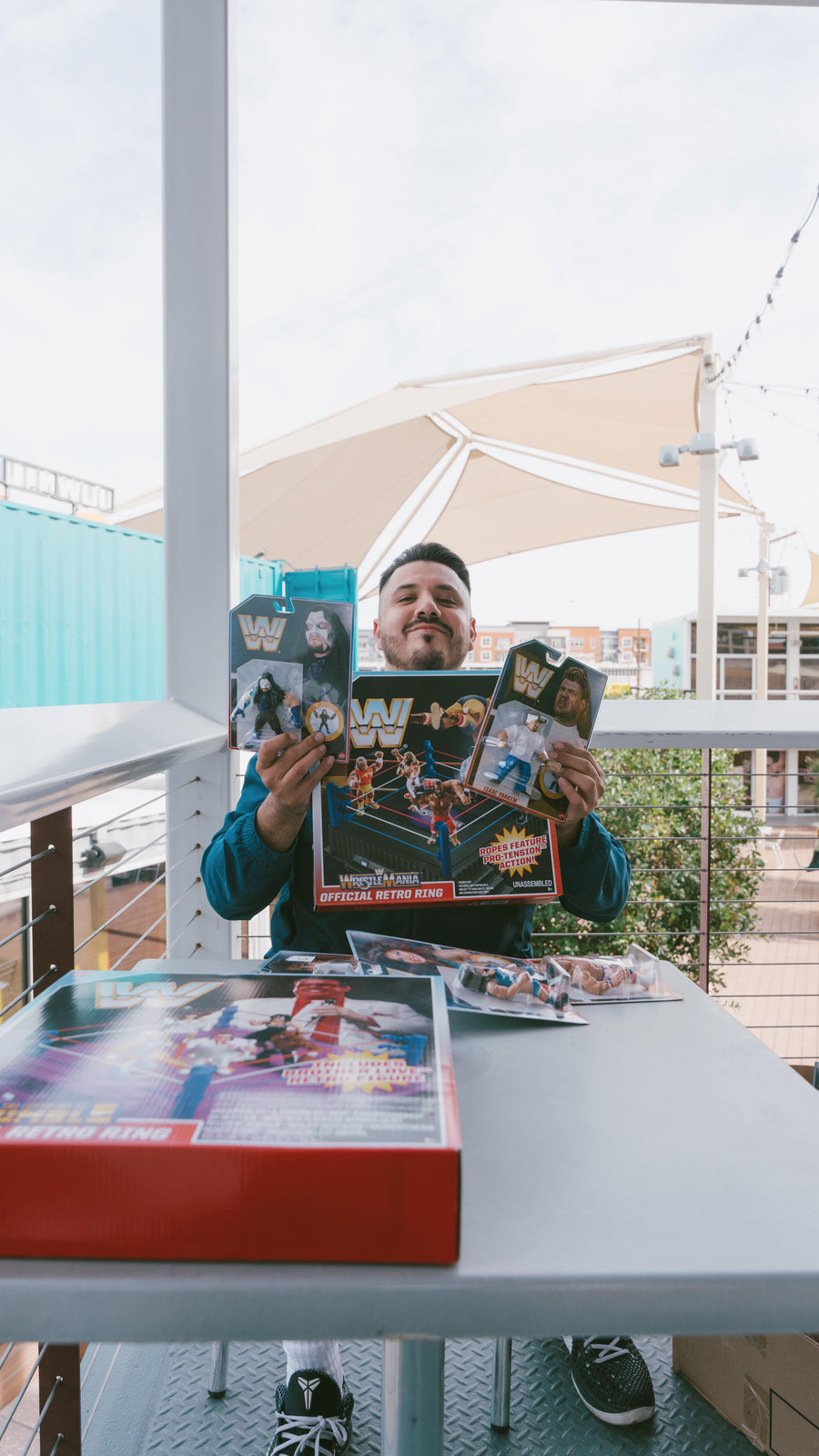 Wrestling rack refresh. 12 WWF, WCW, WWE pieces.