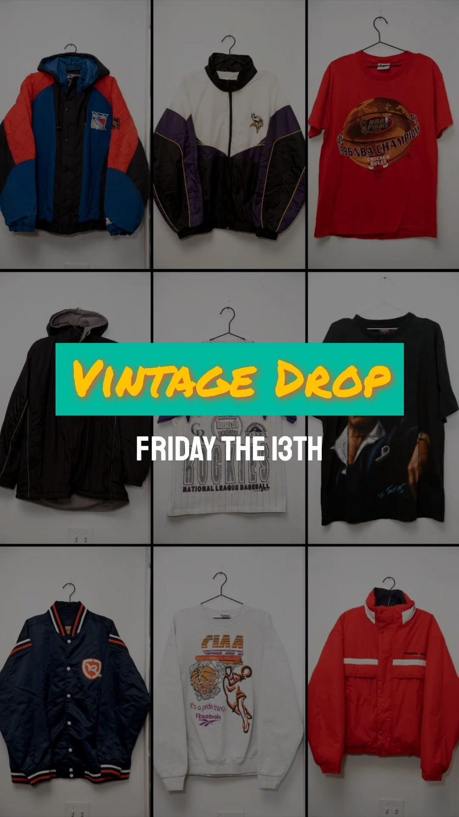 Friday drop. 23 vintage pieces on the rack.