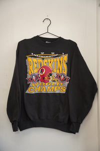 1991 Vintage Washington Football Team Super Bowl Champions Sweater Medium - Keep It Classic