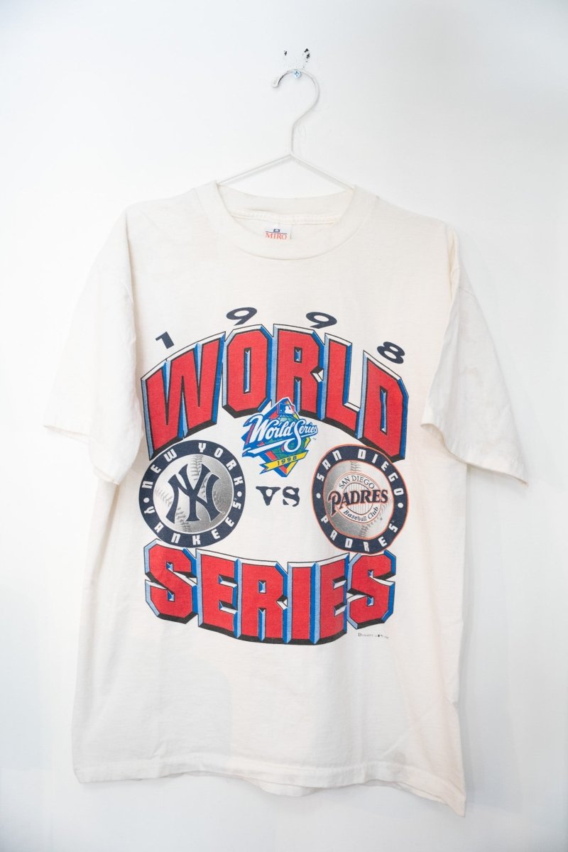 1998 New York Yankees VS San Diego Padres World Series T-Shirt Size Large