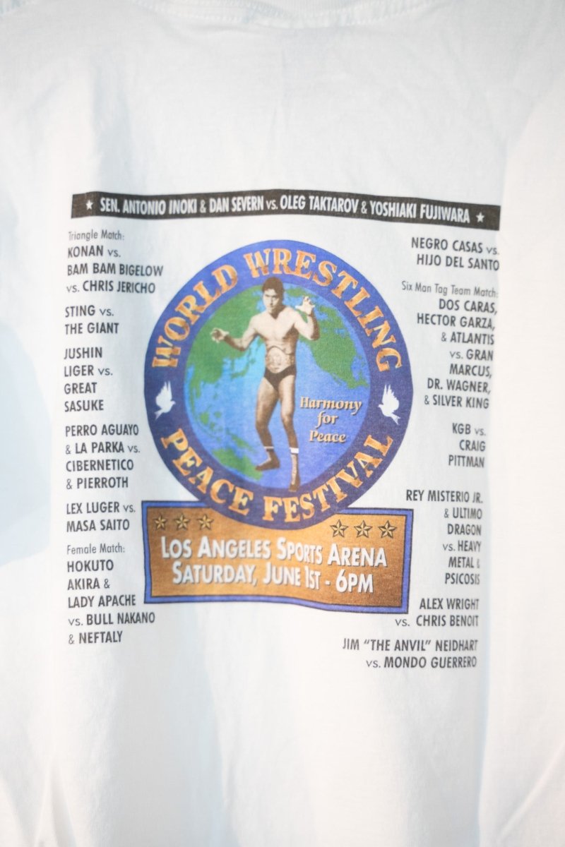 1996 World Wrestling Peace Festival Shirt Size Large - additional view - Keep It Classic Las Vegas