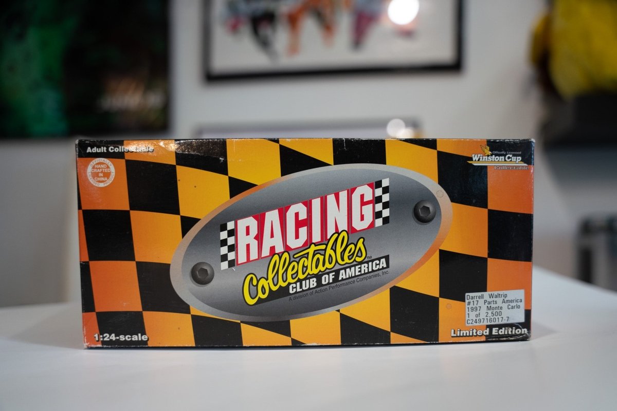 NASCAR 1:24 scale die-cast #17 Monte Carlo model from 1997 Racing Collectables Club, numbered 1 of 2500, displayed in packaging
