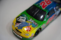 DC Comics 1998 The Joker Kenny Irwin 1:24 scale die-cast car with purple and green paint scheme in Platinum Series packaging