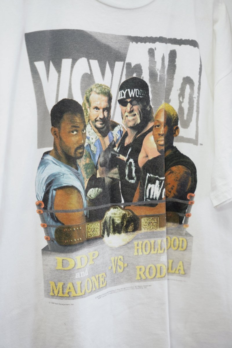 1998 WCW/NWO DDP and Karl Malone vs Hollywood Hogan and Dennis Rodman Shirt - Keep It Classic