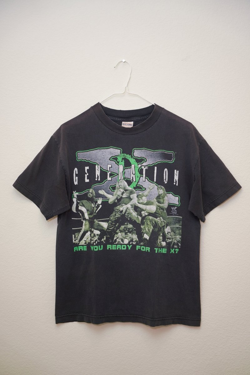 1998 WWF Hyland Degeneration X Are Your Ready for the X Shirt - Keep It Classic