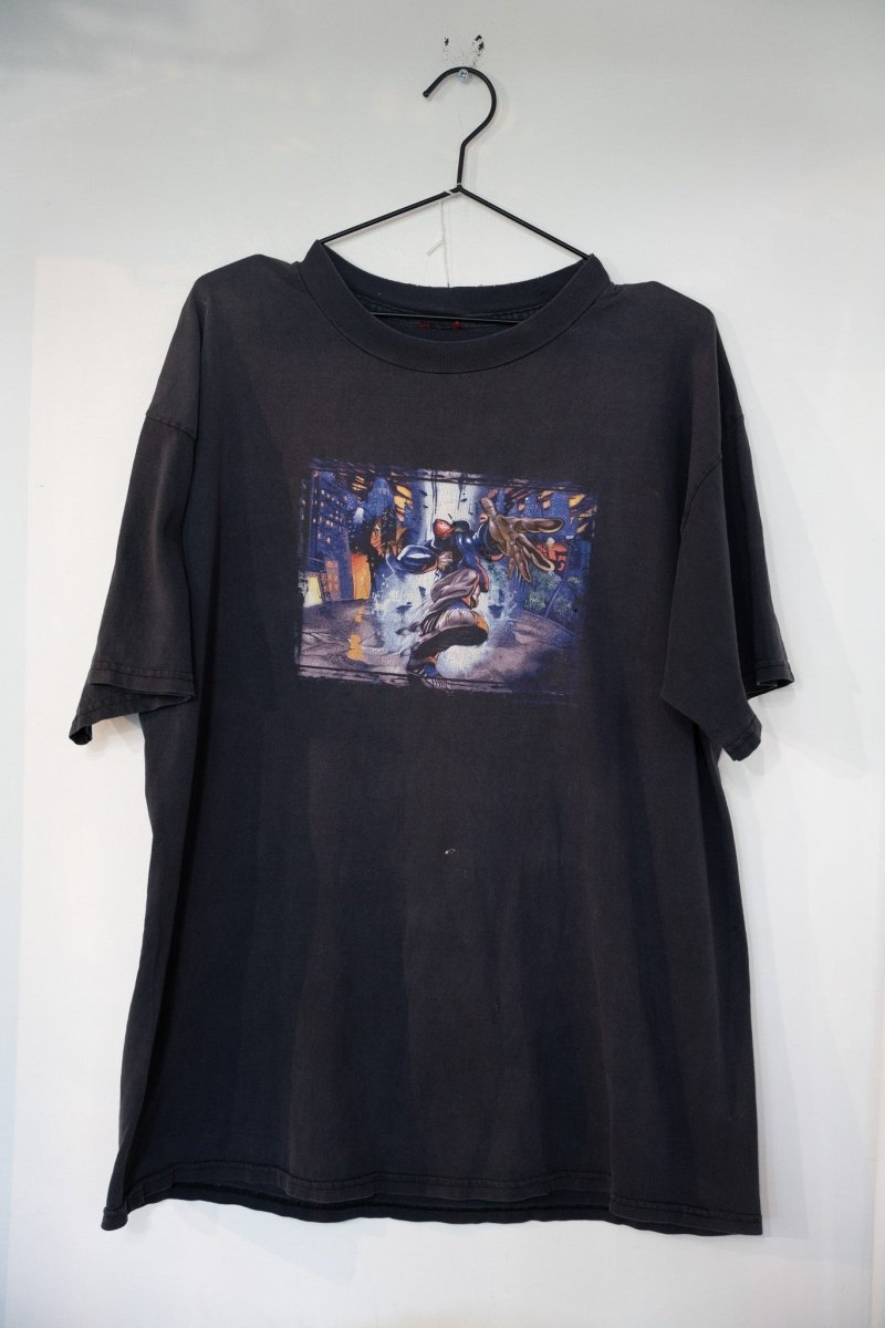 Faded black 1999 Limp Bizkit Significant Other band t-shirt with Ron English album cover artwork on front size XL