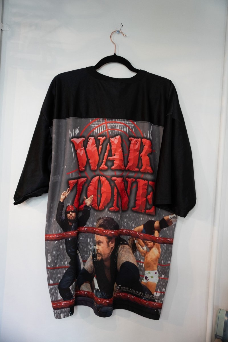 1999 WWF Attitude War Zone Jersey Size XL Rock Mankind Undertaker - additional view - Keep It Classic Las Vegas