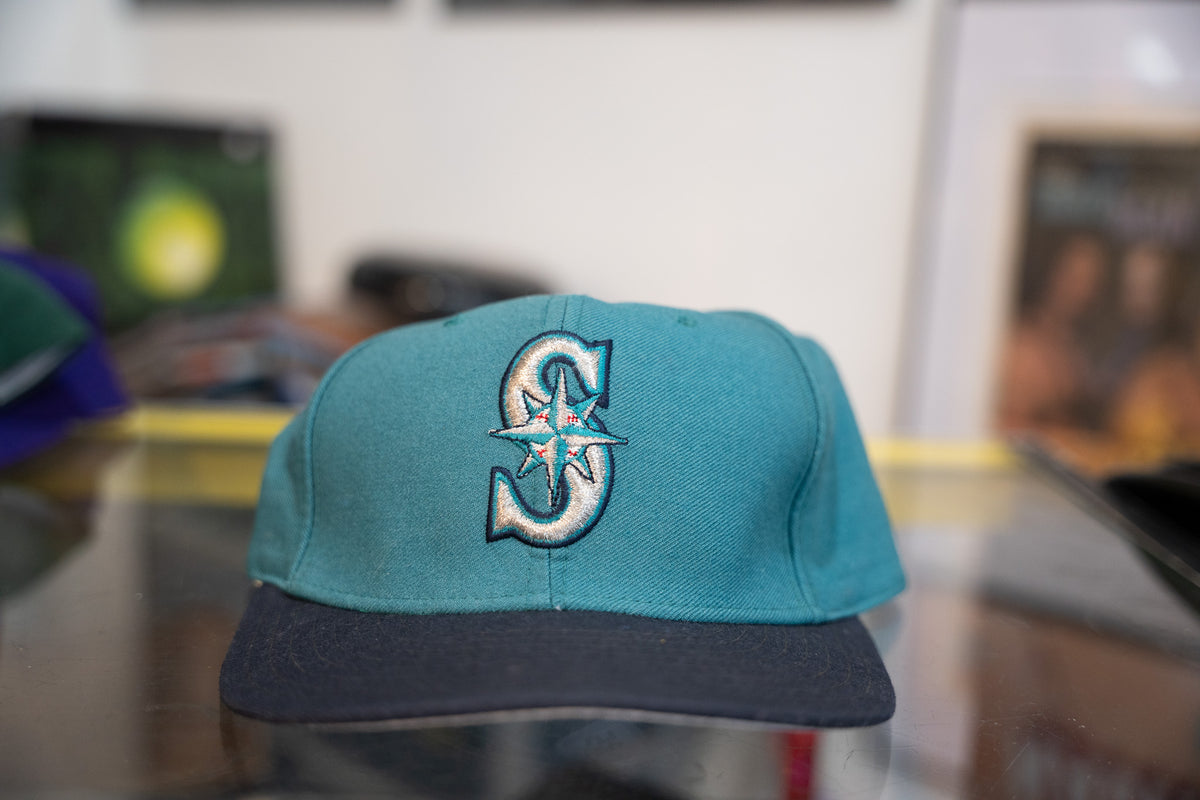 Teal Vintage Seattle Mariners Diamond Collection Fitted Hat 7 1/4