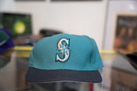 Teal Vintage Seattle Mariners Diamond Collection Fitted Hat 7 1/4