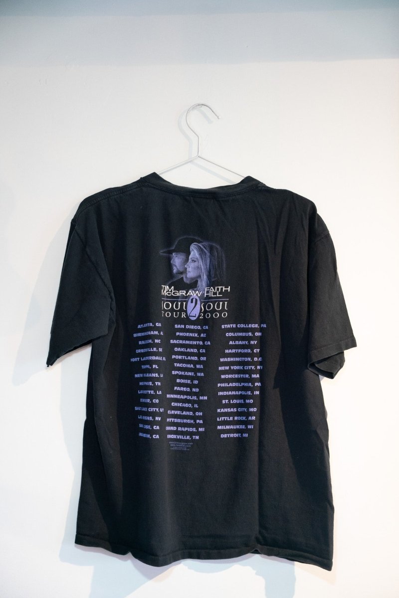2000 Tim McGraw and Faith Hill Concert Shirt Size Large - additional view - Keep It Classic Las Vegas