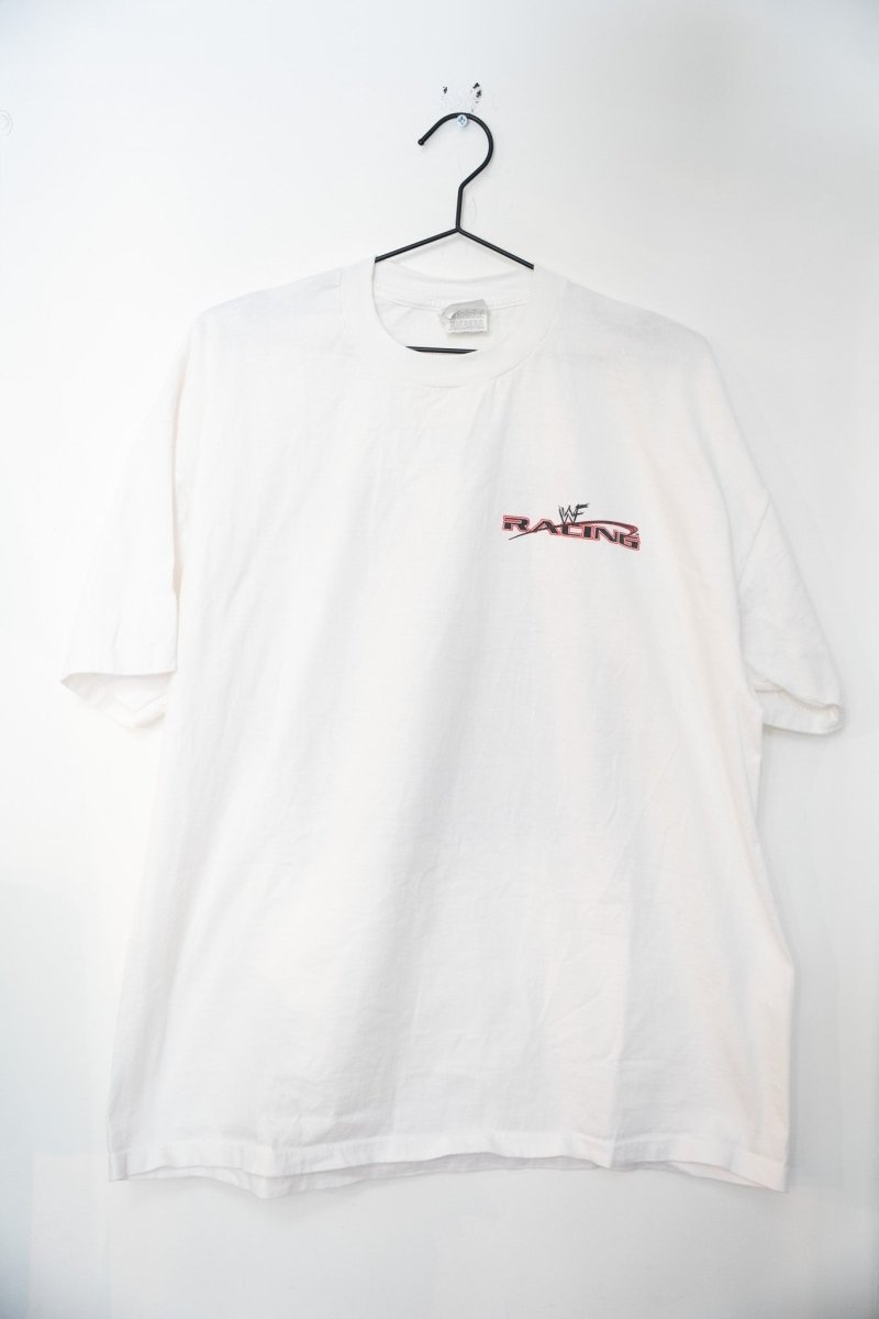 2000 Wrestlemania XVII (17) The Rock vs Stone Cold WWF NHRA Racing T-Shirt Size XL - Keep It Classic