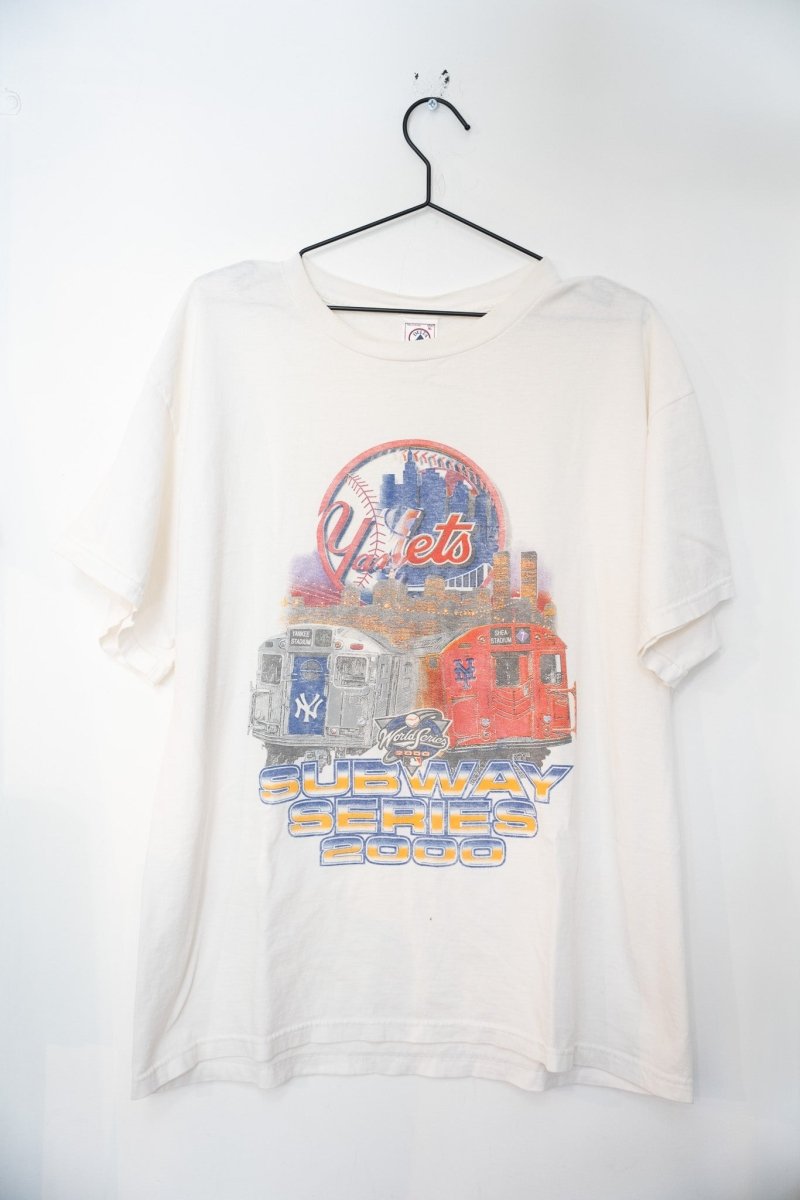 2000 Yankees Vs Mets World Series Subway Car T-Shirt Size XL