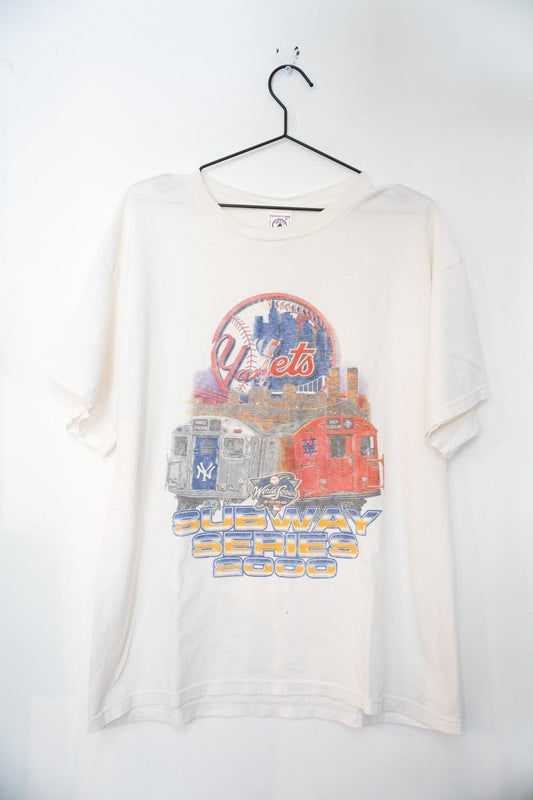 2000 Yankees Vs Mets World Series Subway Car T-Shirt Size XL - Keep It Classic