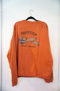 Harley-Davidson 2003 Lincoln Nebraska sweater in XXL, navy blue with embroidered motorcycle logo and location text on chest